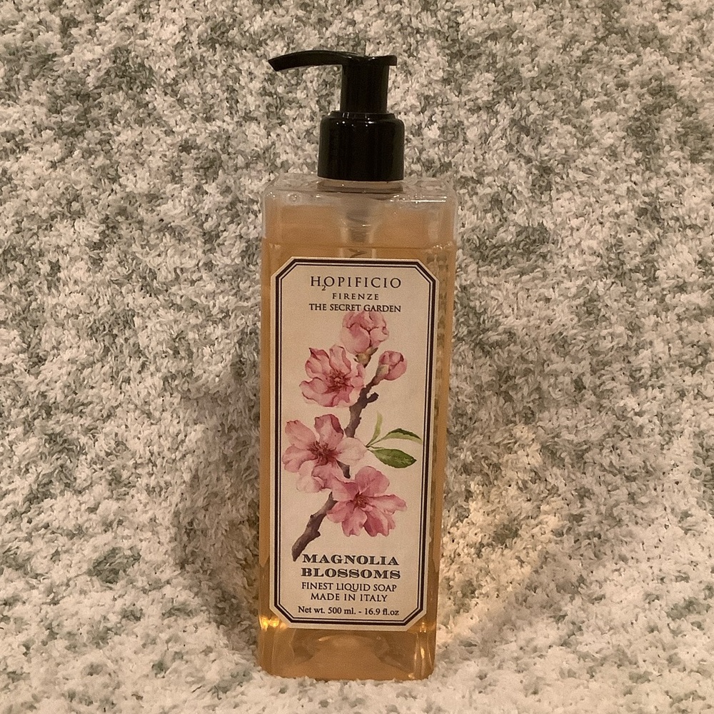 Hopificio Firenze The Secret Garden Scented Magnolia  Blossoms Hand Soap NWT